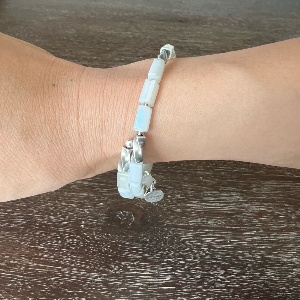 Alex and Ani Silver Allure Wrap Ice Bracelet - Picture 5 of 5